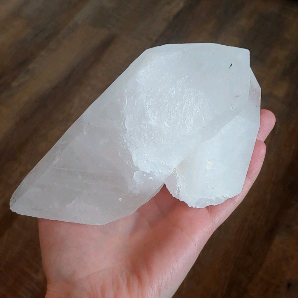 Large Double Clear Quartz Crystal Point
